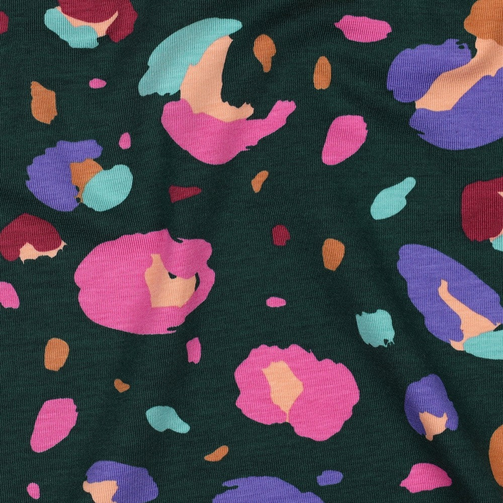 Animal GOTS Jersey in Dark Green | Nerida Hansen