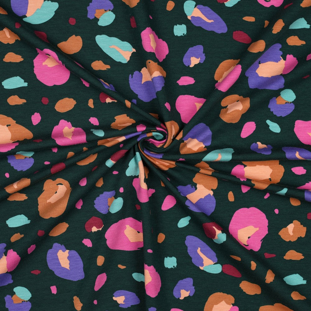 Animal GOTS Jersey in Dark Green | Nerida Hansen