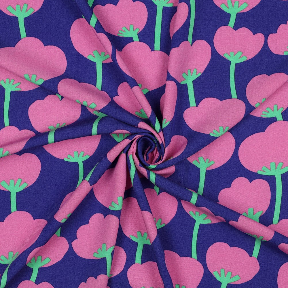 Poppies Lenzing Ecovero in Royal Blue | Nerida Hansen