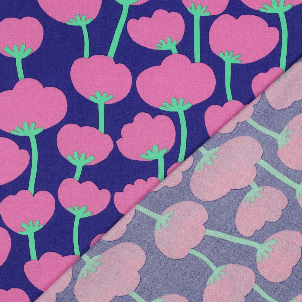 Poppies Lenzing Ecovero in Royal Blue | Nerida Hansen