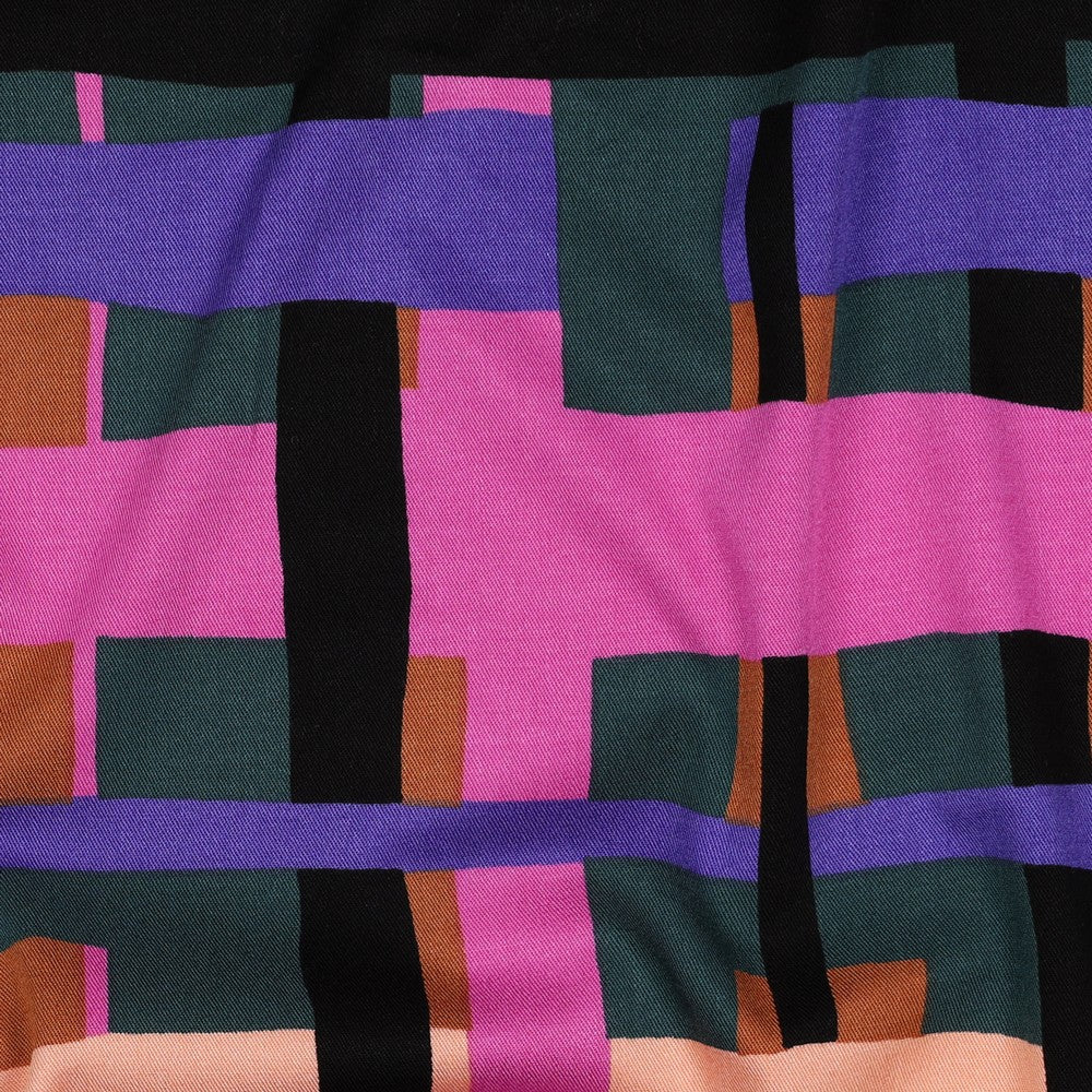 Line Layers Rosella Stretch Viscose in Clay | Nerida Hansen