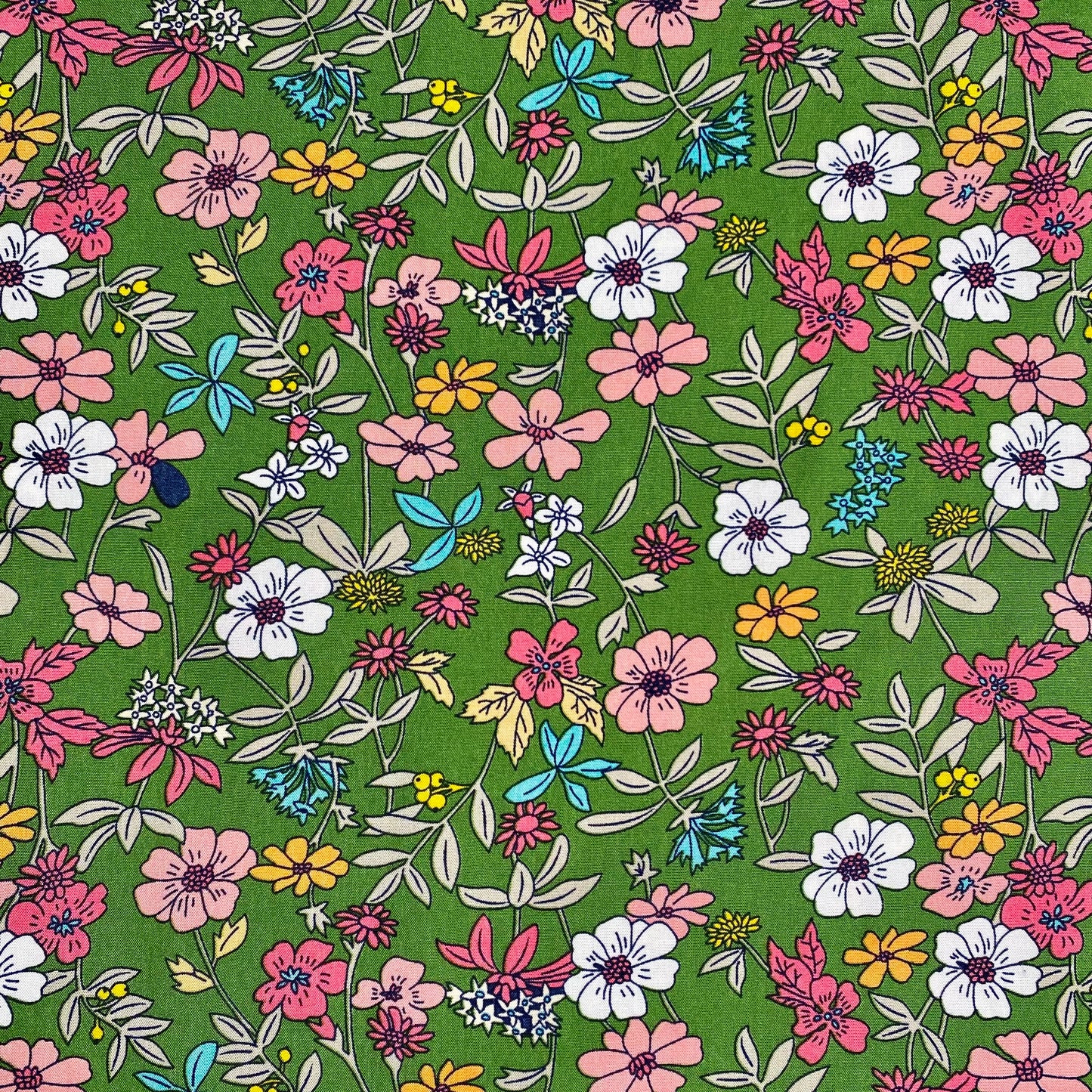 Floral Viscose | Green