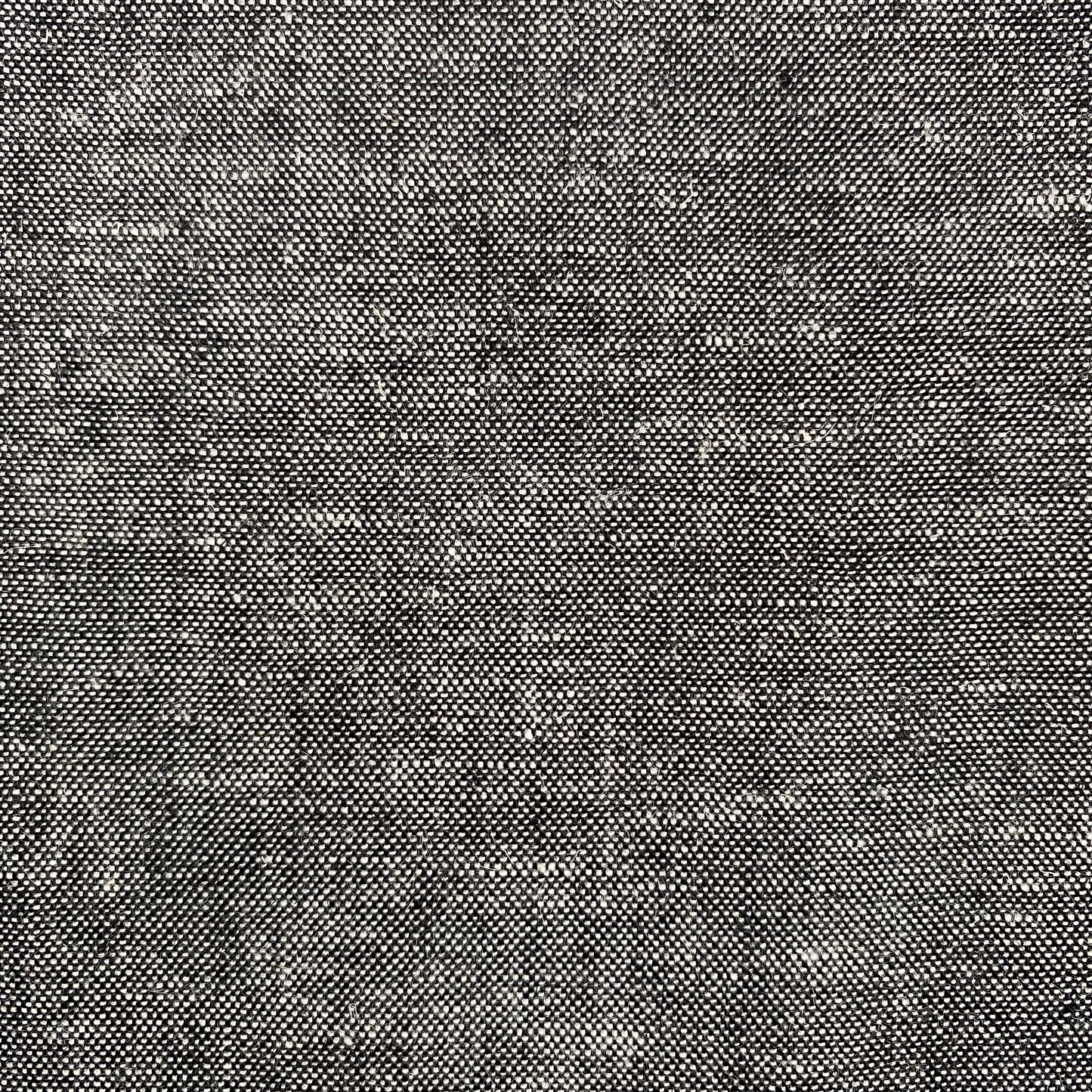 Deadstock Viscose Linen | Black Melange