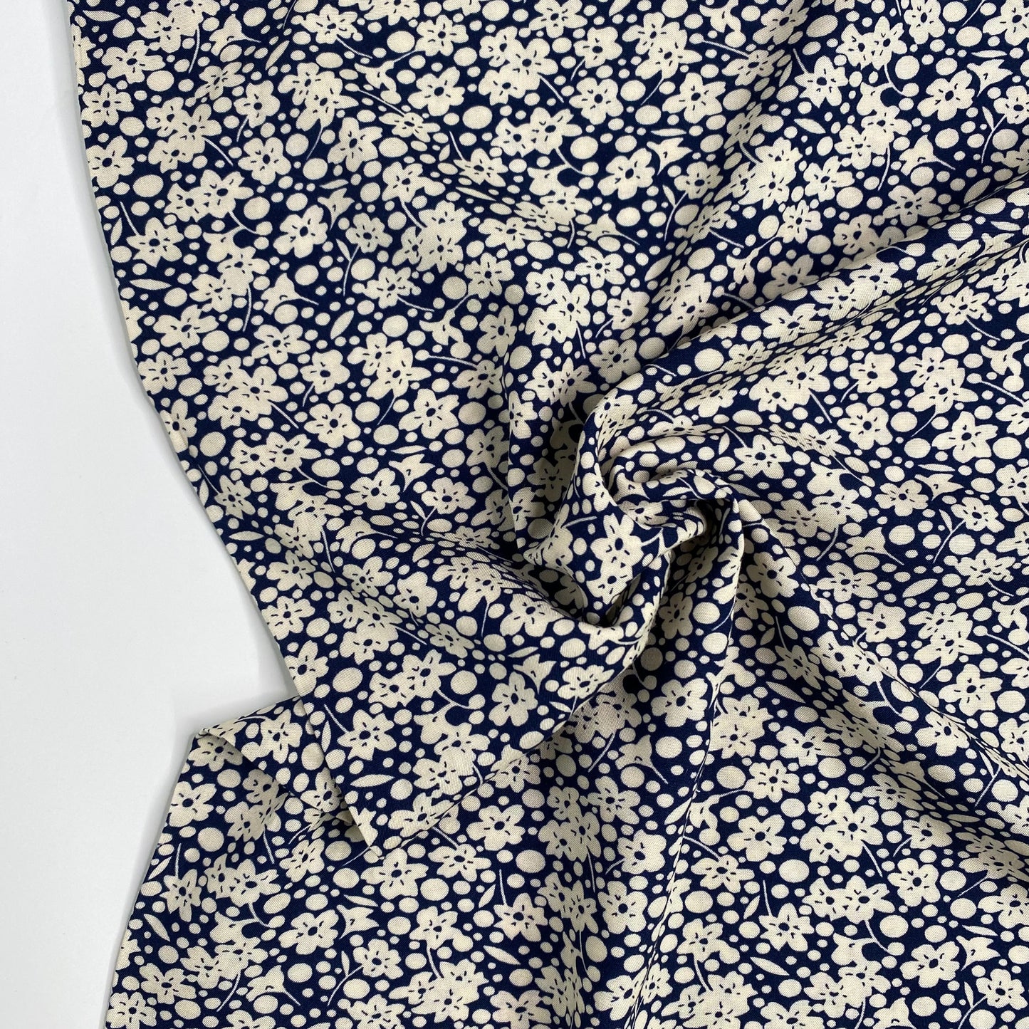 Floral Viscose | Navy