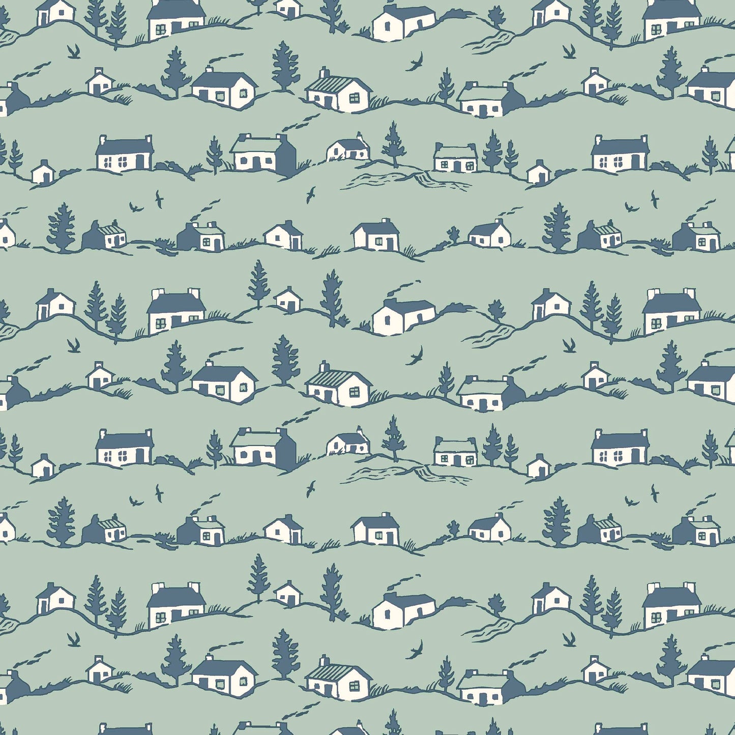 Coastal Cottages | Postcard from the Highlands by Liberty Fabrics