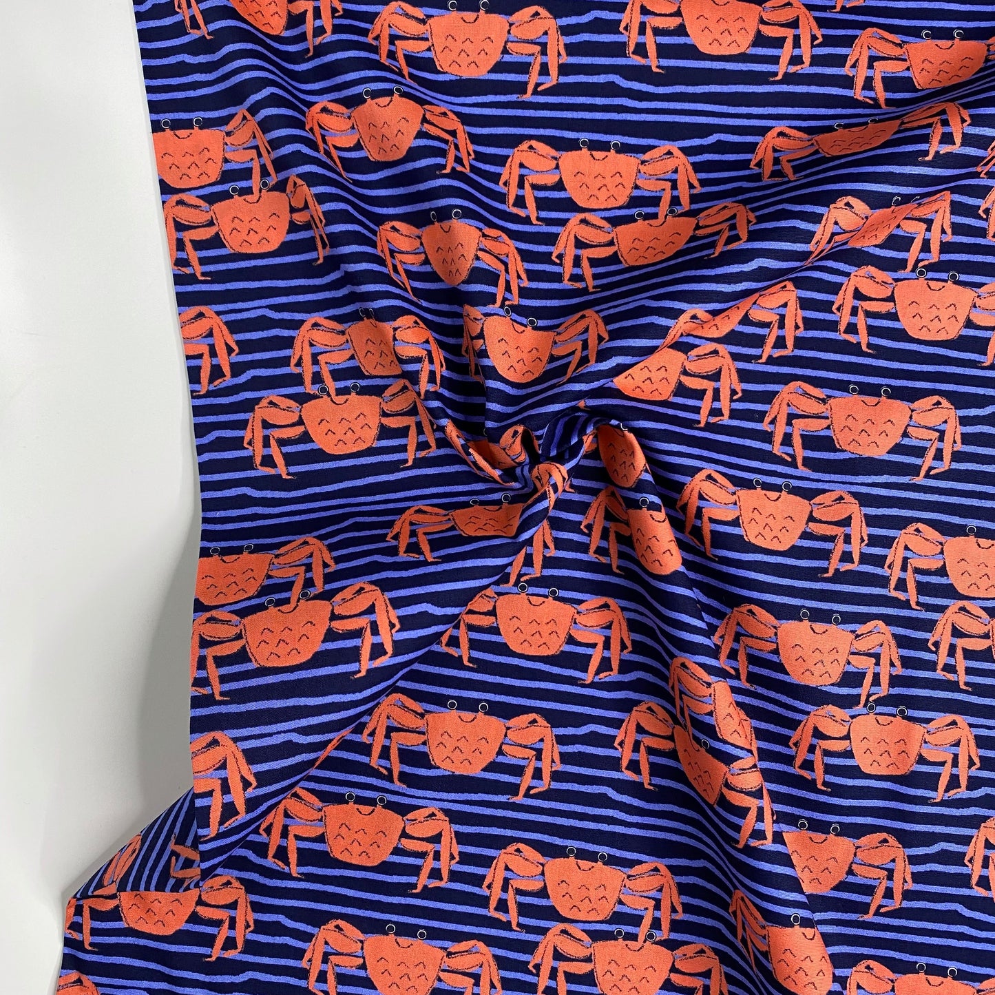 Navy Crabs by Sevenberry | 100% Cotton