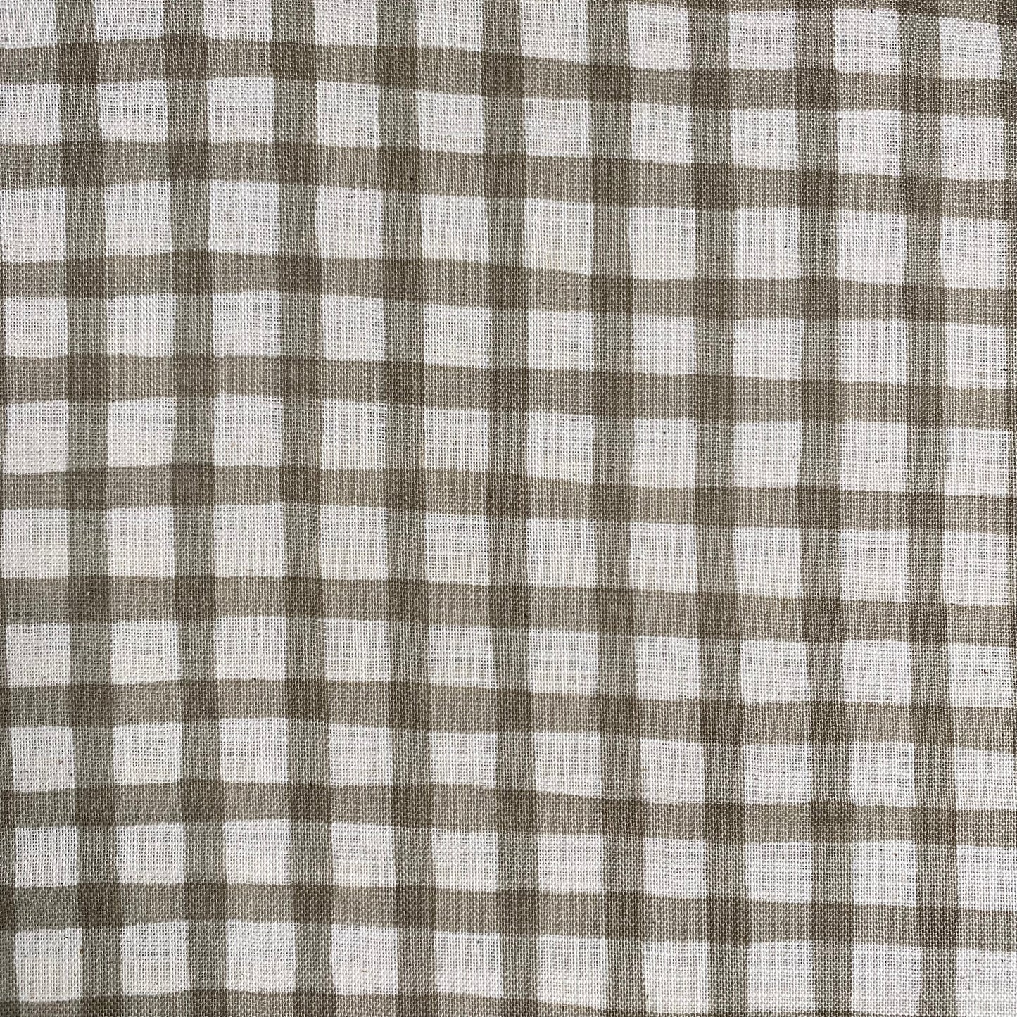 Check Linen-like Slub by Sevenberry | Grey