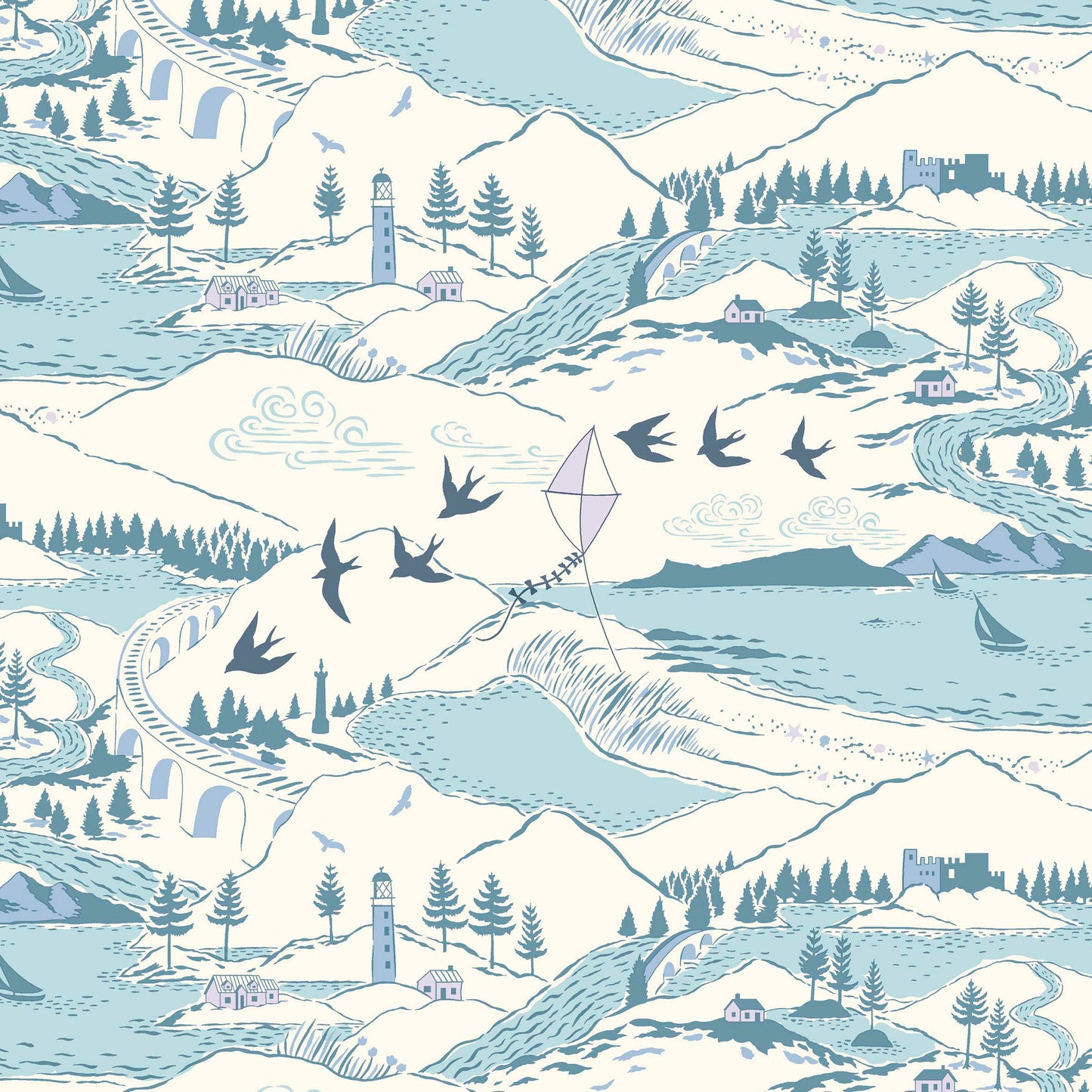 Highlands and Islands | Postcard from the Highlands by Liberty Fabrics