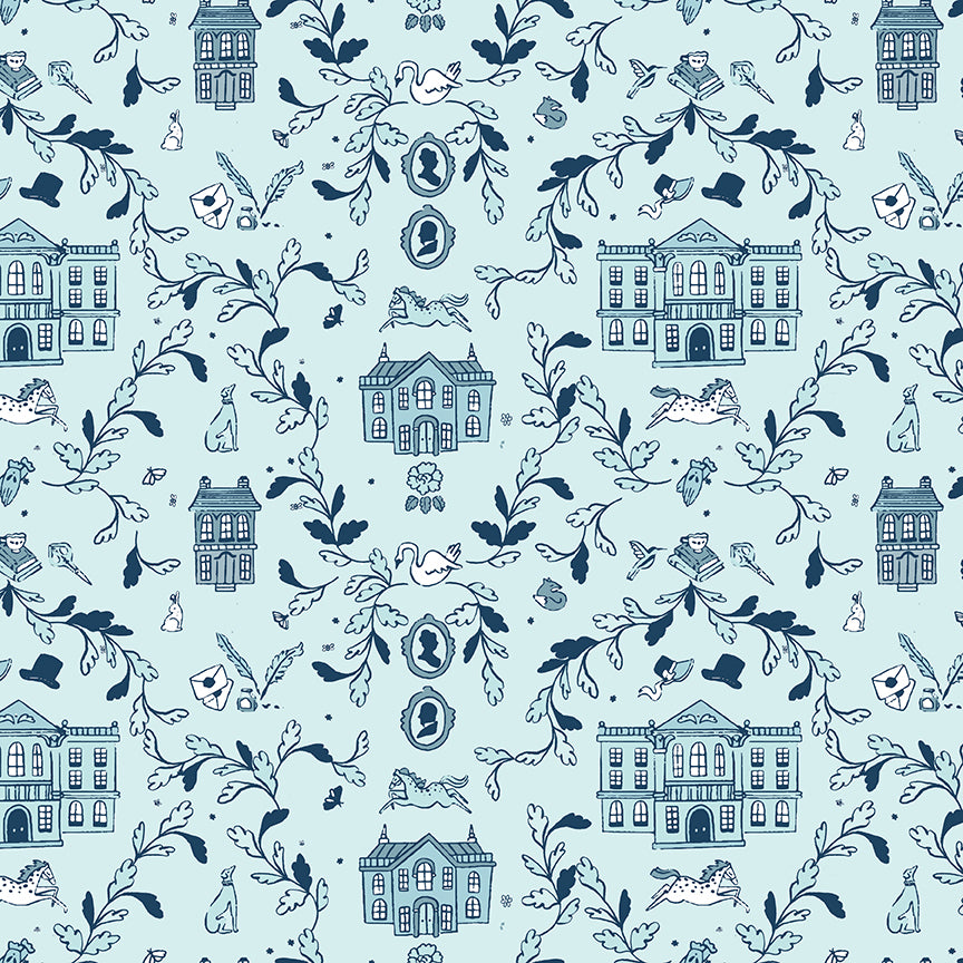 Pemberley Blue | Pride & Prejudice by Riley Blake