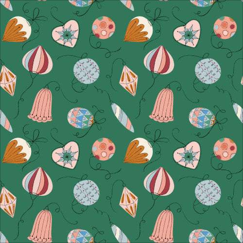 Ornaments | Organic Cotton | Warm & Cozy by MK Surface | Cloud9 Fabrics
