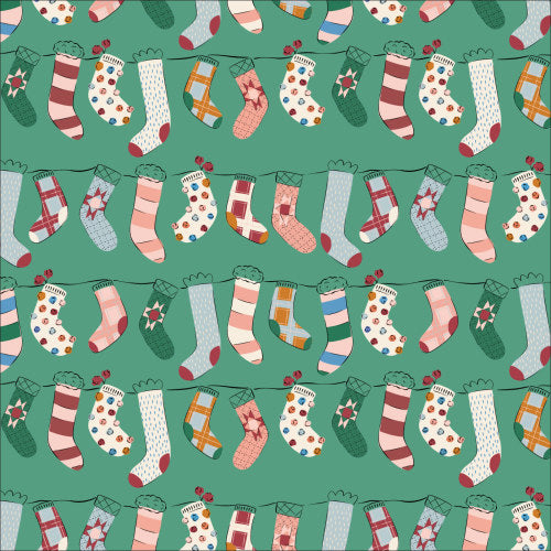 Stockings | Organic Cotton | Warm & Cozy by MK Surface | Cloud9 Fabrics