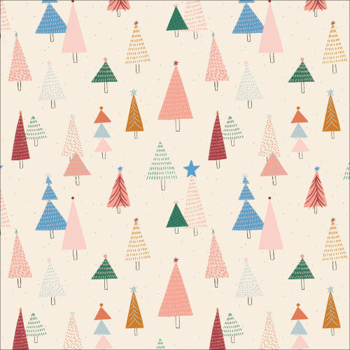 Trees | Organic Cotton | Warm & Cozy by MK Surface | Cloud9 Fabrics
