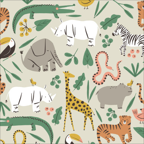 Savanna | Organic Cotton | Wild Things by Betsy Siber | Cloud 9 Fabrics