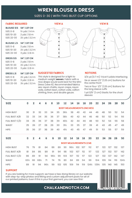 Wren Dress and Top by Chalk and Notch