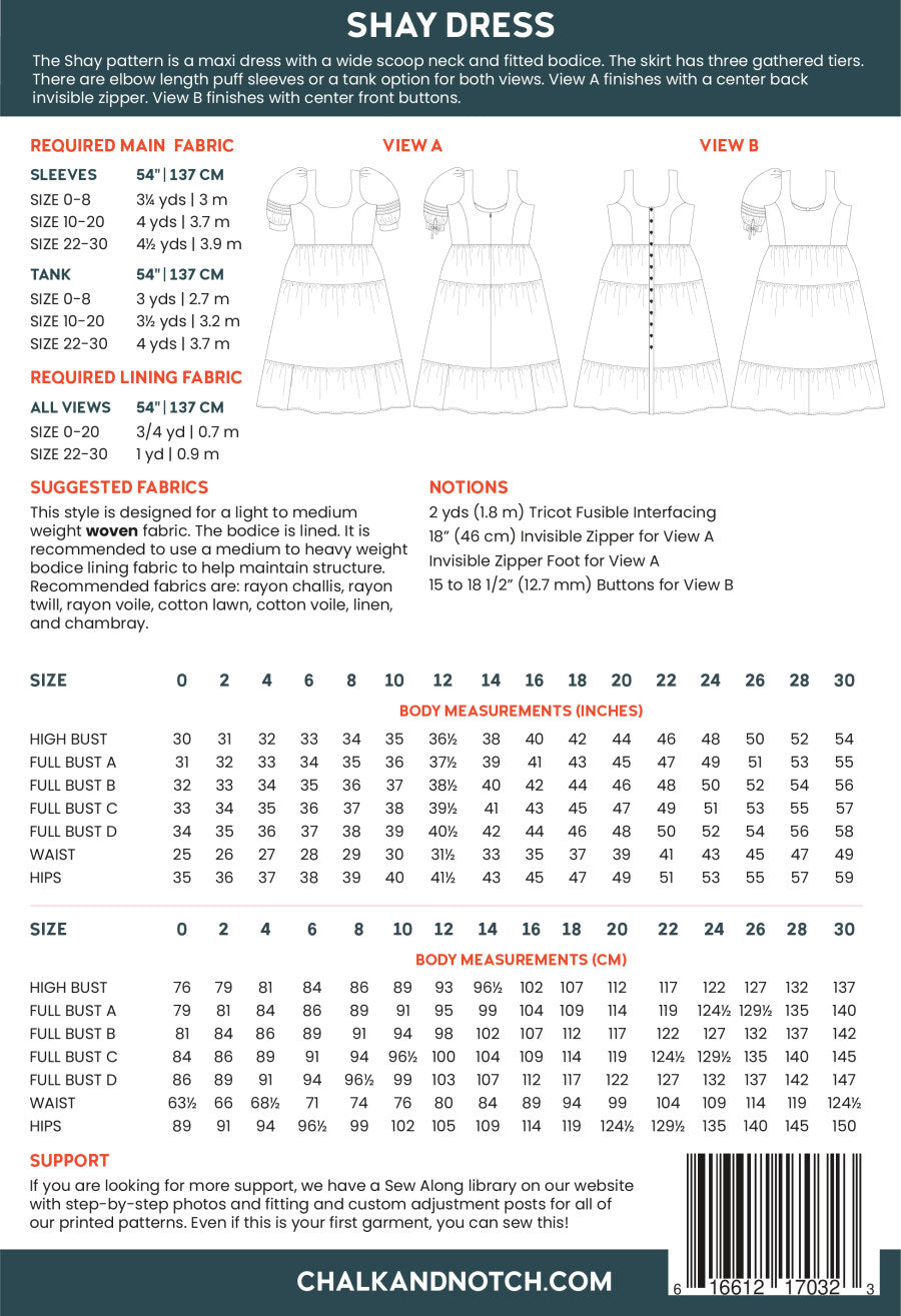 Shay Dress by Chalk and Notch