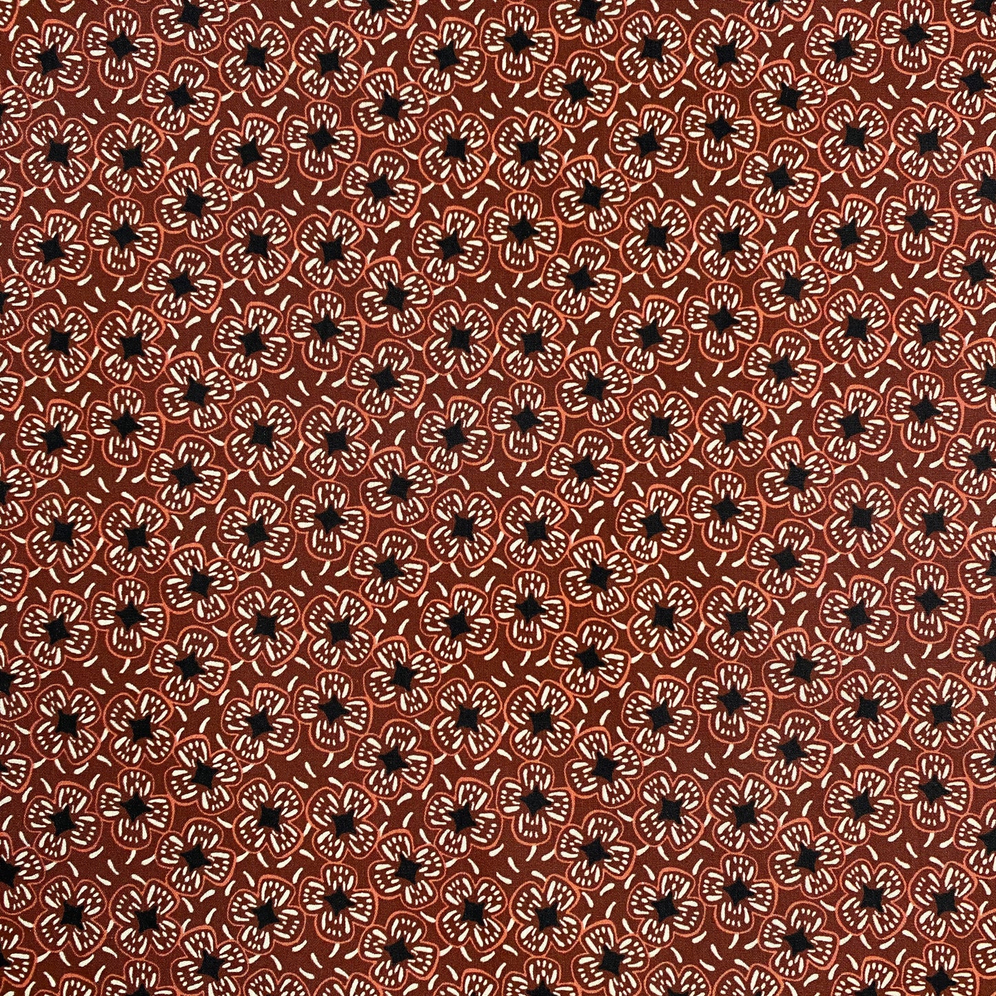 Floral Cotton Poplin | Rust