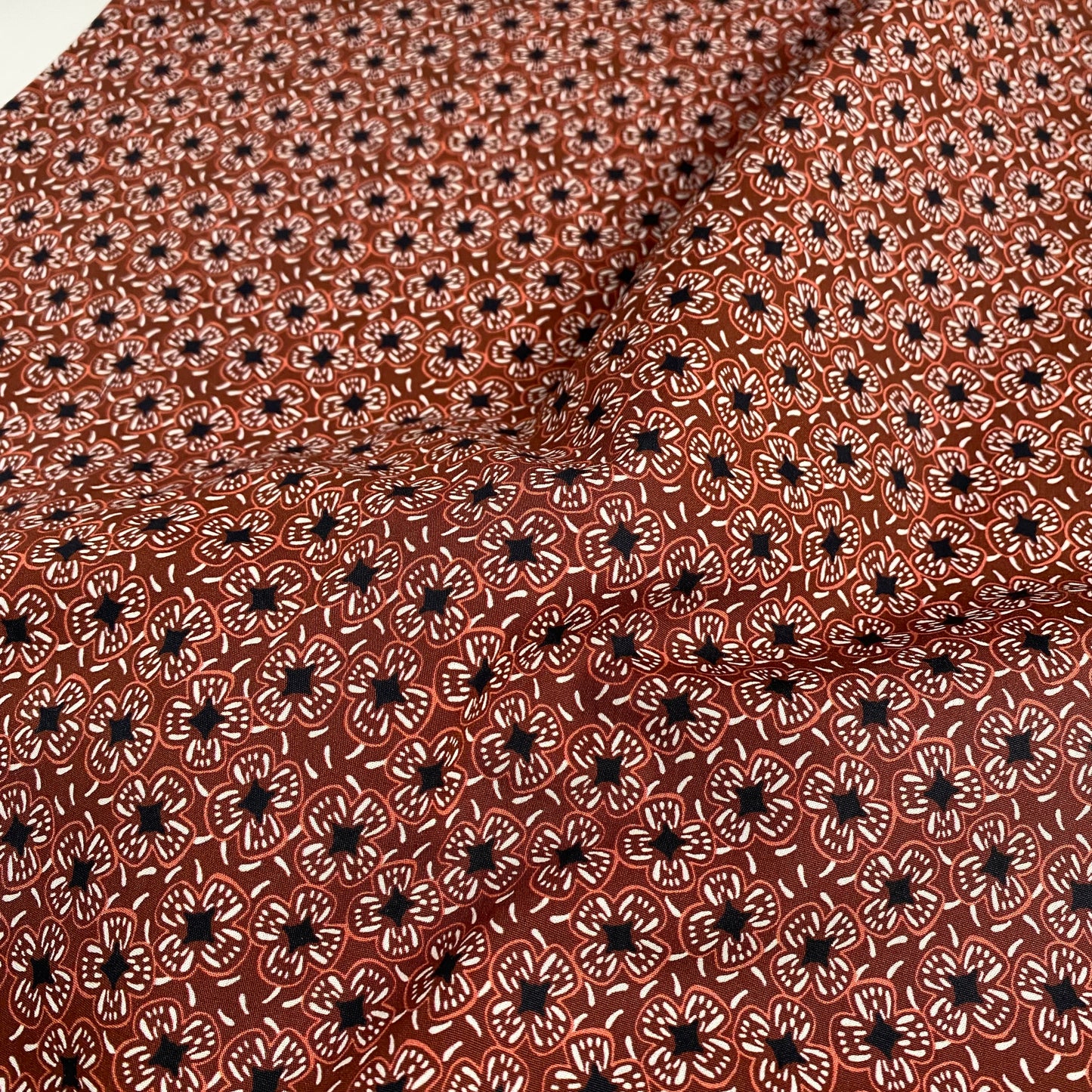 Floral Cotton Poplin | Rust