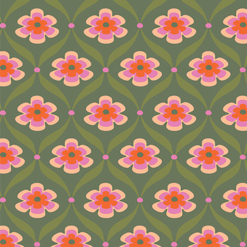 Flowering Waves | 100% Premium Cotton | Flower Bloom | Art Gallery Fabrics