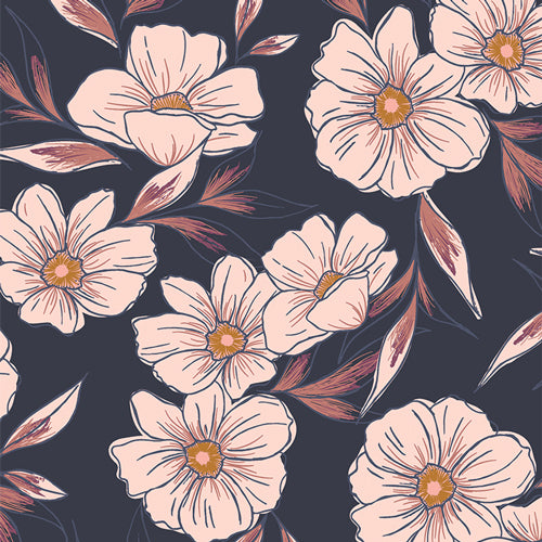 Tinted Blooms Dusk | 100% Premium Cotton | Dusk Fusion | Art Gallery Fabrics
