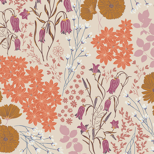 Bluebells and Buttercups Dusk | 100% Premium Cotton | Dusk Fusion | Art Gallery Fabrics