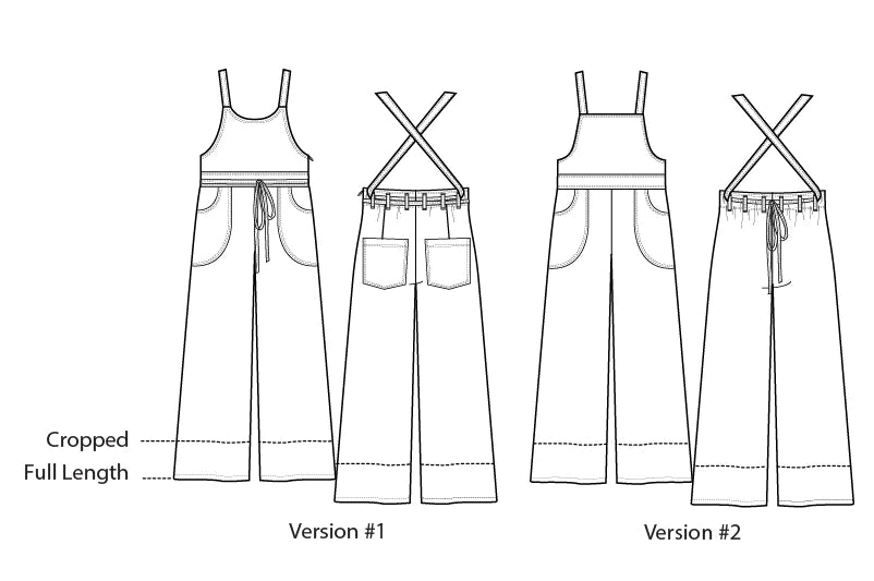 Burnside Bibs Pattern 00-20 by Sew House Seven