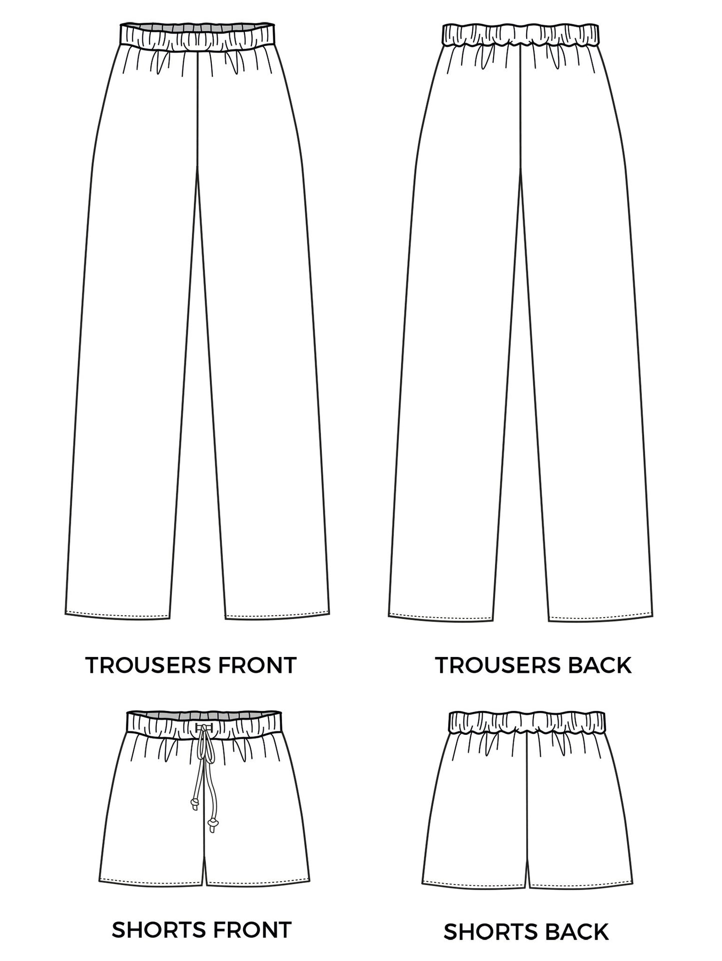 Jamie Pyjama Bottoms & Shorts | Tilly and the Buttons