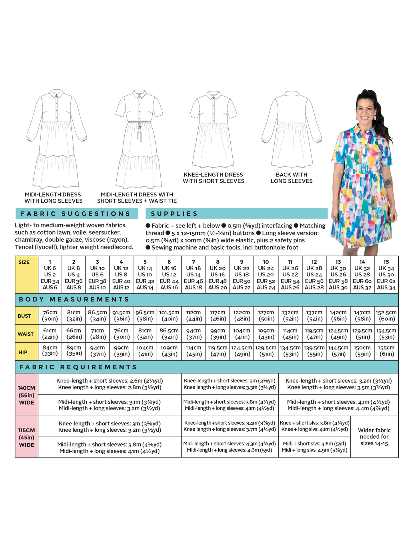 Lyra Shirt Dress | Tilly and the Buttons