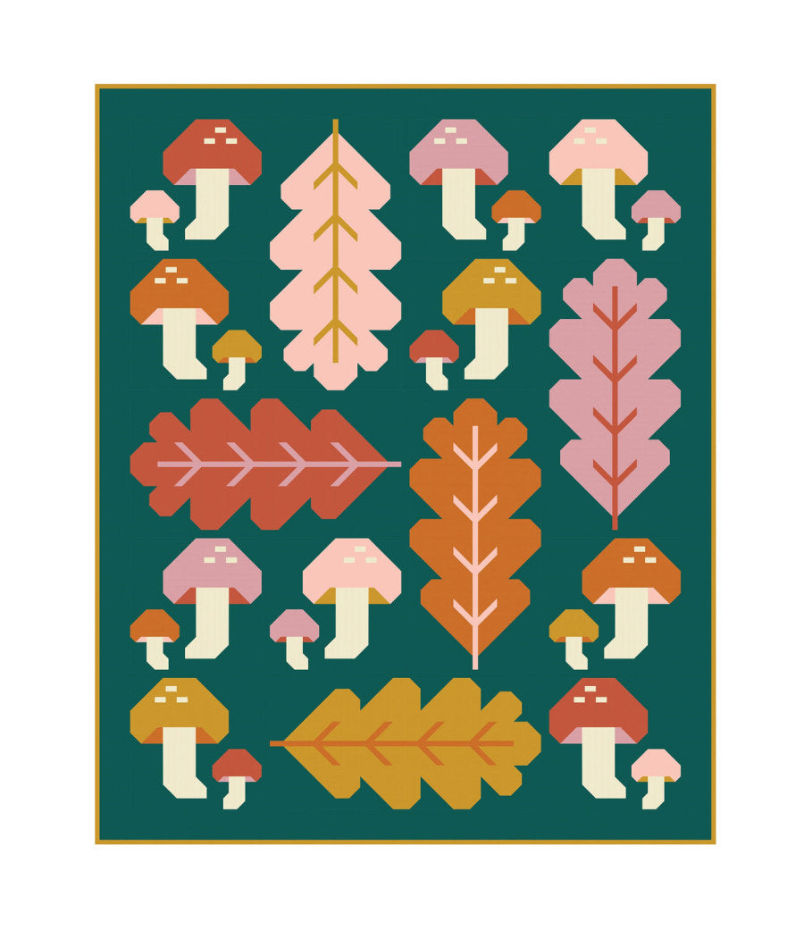 Forest Fungi Quilt Pattern by Pen + Paper