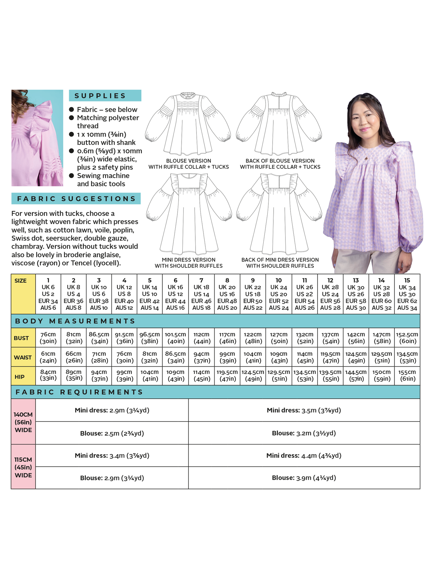 Marnie Blouse & Dress | Tilly and the Buttons