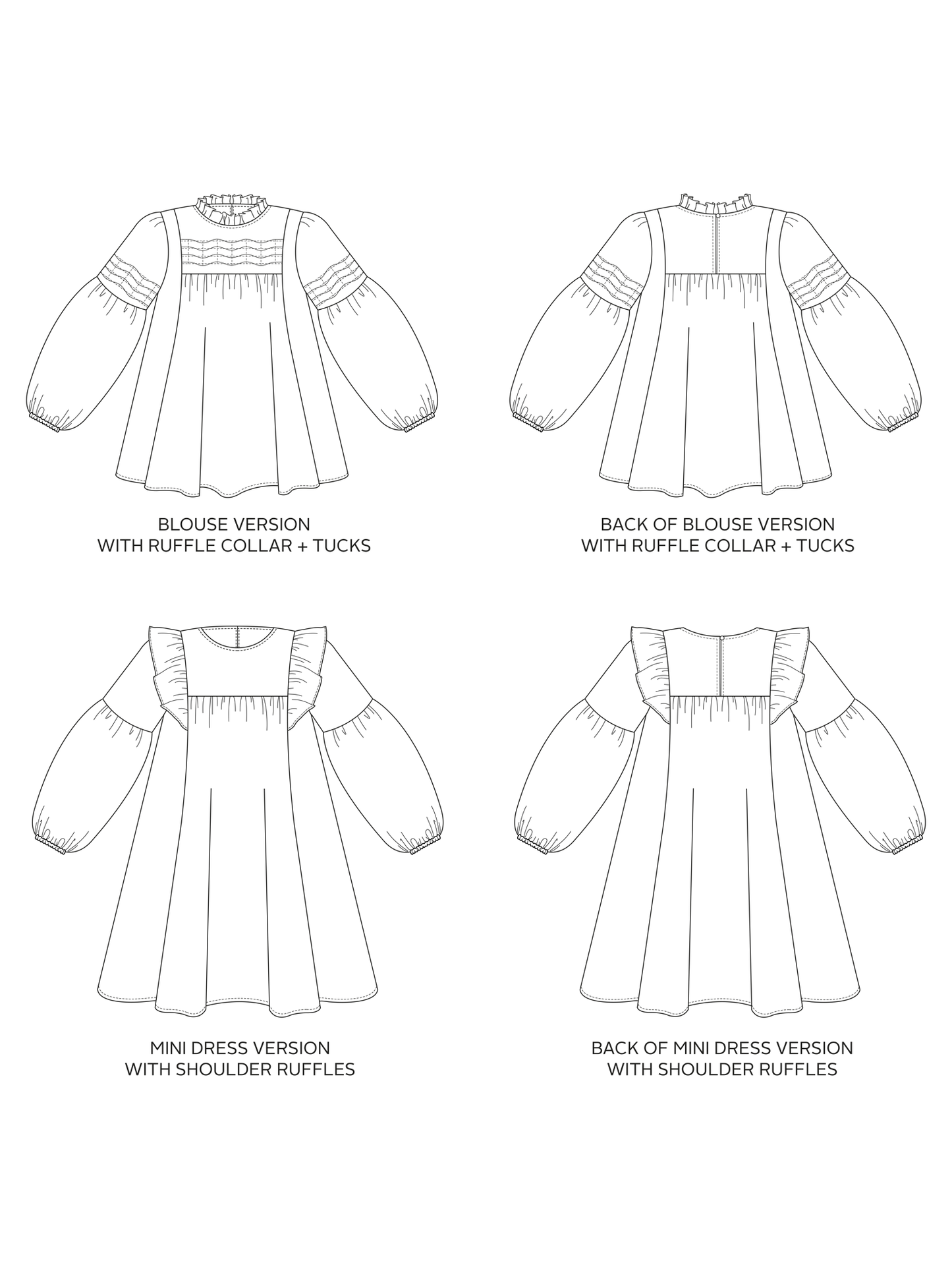 Marnie Blouse & Dress | Tilly and the Buttons