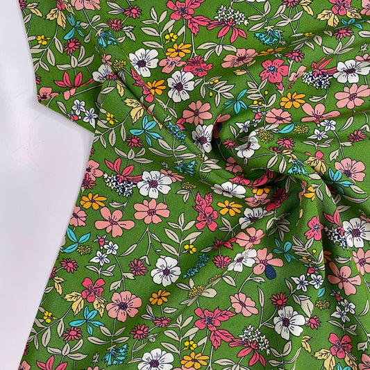 Floral Viscose | Green