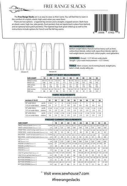 Free Range Slacks Pattern by Sew House Seven