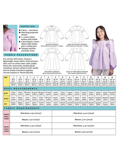 Marnie Blouse & Dress | Tilly and the Buttons