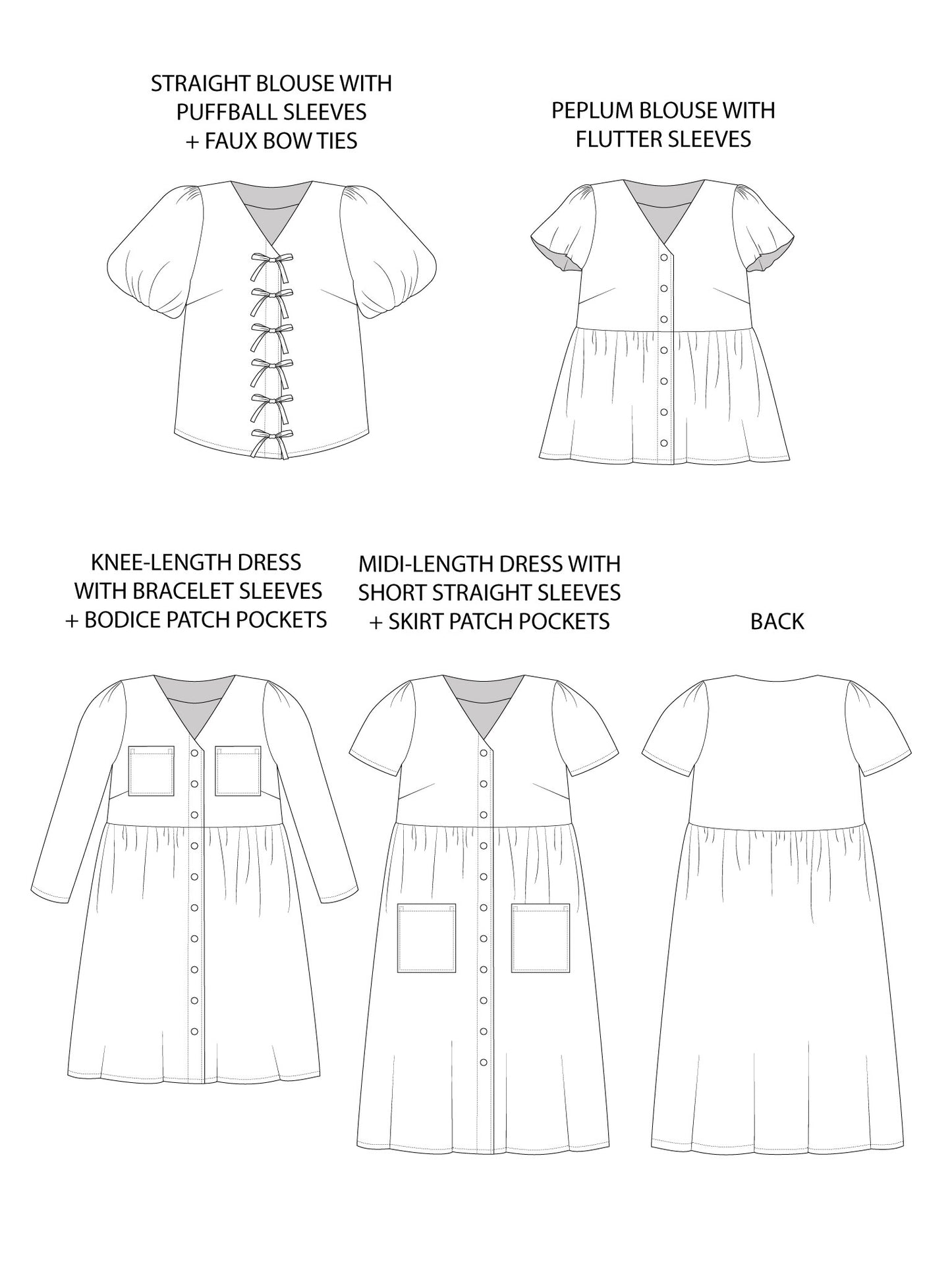 Nell Blouse & Dress | Tilly and the Buttons